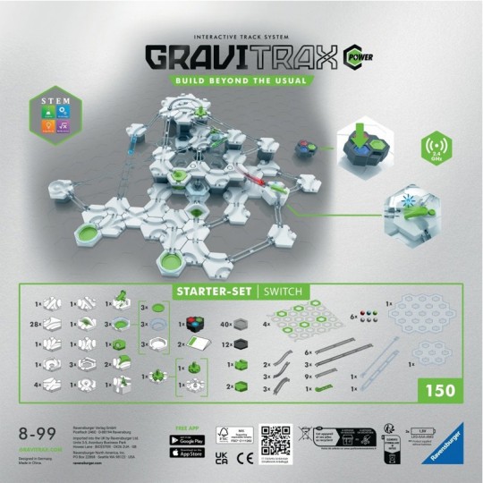 GraviTrax POWER Starter Set Switch - Ravensburger - Boutique BCD JEUX