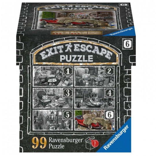Escape puzzle 99 pcs Le garage du manoir - Ravensburger Ravensburger - 1