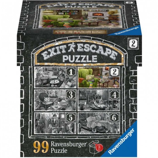 Escape puzzle 99 pcs Le salon du manoir - Ravensburger Ravensburger - 1