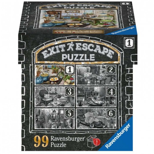 Escape puzzle 99 pcs La cuisine du manoir - Ravensburger Ravensburger - 1