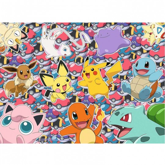 Puzzle Prêt pour la bataille ! Pokémon 100 pcs XXL - Ravensburger Ravensburger - 2