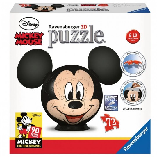Puzzle 3D Ball Disney Mickey Mouse 72 pcs - Ravensburger Ravensburger - 2
