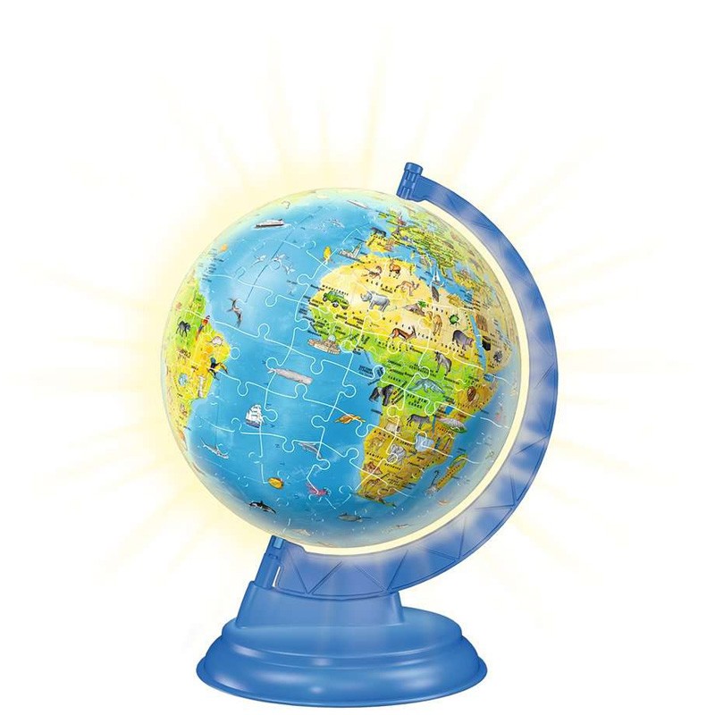 Puzzle 3D Globe terrestre illuminé 180 pcs - Ravensburger - BCD