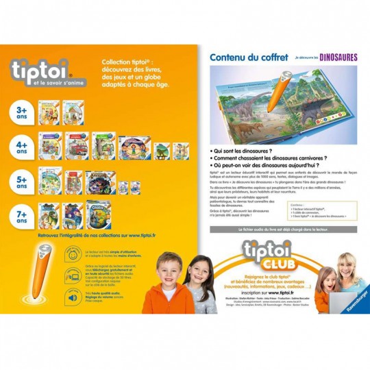 Tiptoi - Coffret complet lecteur interactif + Livre Je découvre les dinosaures Ravensburger - 4