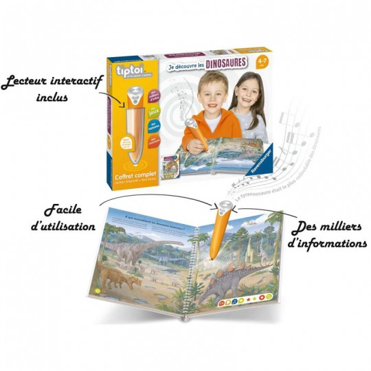 Tiptoi - Coffret complet lecteur interactif + Livre Je découvre les dinosaures Ravensburger - 3