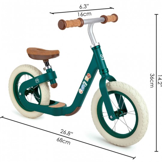 Vélo d'équilibre vert en liège - Hape Hape - 3