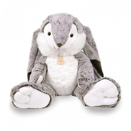 Peluche Lapin Marius Gris chaud 50 cm - Histoire d'Ours Histoire d'Ours - 1