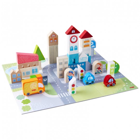 Blocs et puzzle : Vie Citadine - Haba Haba - 1