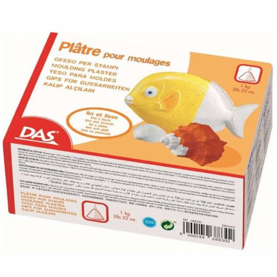 Plâtre pour moulages - 1 kg DAS - 1