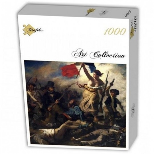 Puzzle 1000 pcs Art Collection Delacroix Eugène La Liberté Guidant le Peuple, 1830 - Grafika Grafika - 1