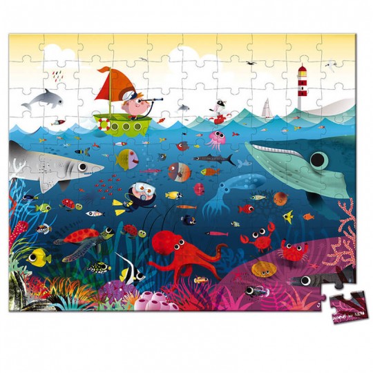 Puzzle Le monde Sous-Marin 100 pcs - Janod Janod - 2