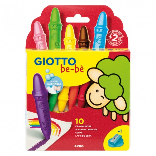 10 Crayons de cire lavables Giotto - 1