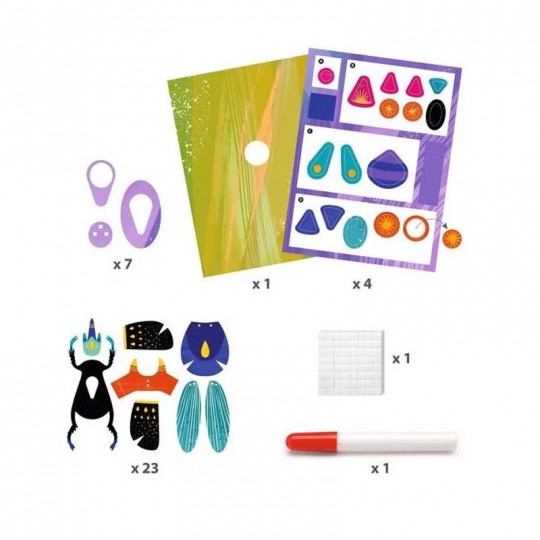 Tableaux 3D Paper bugs - Djeco Djeco - 4