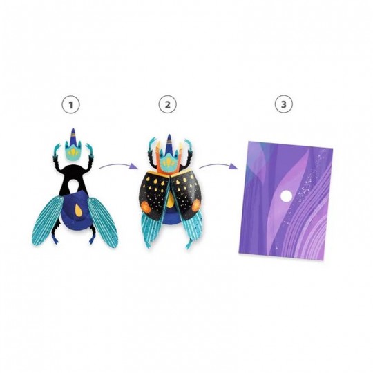 Tableaux 3D Paper bugs - Djeco Djeco - 5