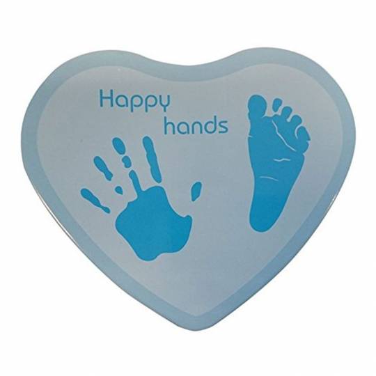 Kit Empreintes Bebe Coeur Happy Hands Bleu Cadeau De Naissance Kit Empreintes Bebe Coeur Happy Hands Bleu Cadeau De Naissance