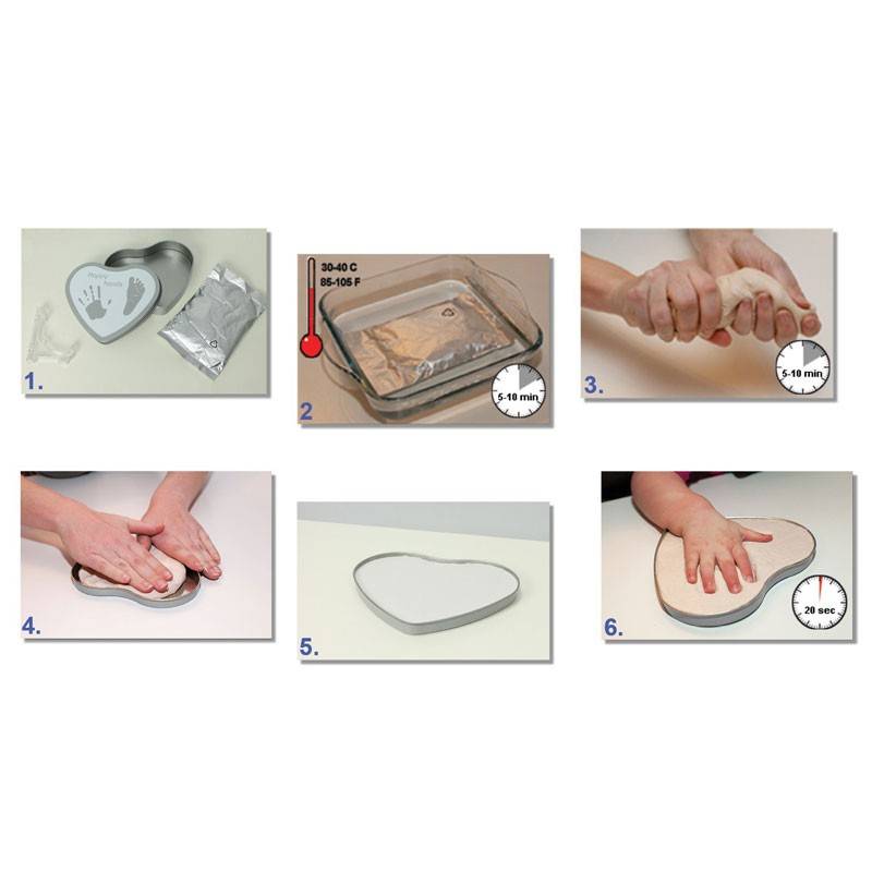 Kit Empreintes Bebe Coeur Happy Hands Bleu Cadeau De Naissance Kit Empreintes Bebe Coeur Happy Hands Bleu Cadeau De Naissance