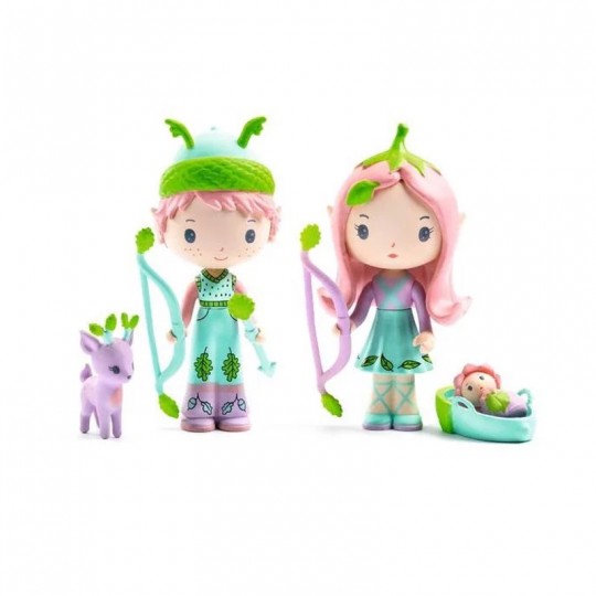 Lily & Sylvestre - Figurines Tinyly - Djeco Djeco - 1