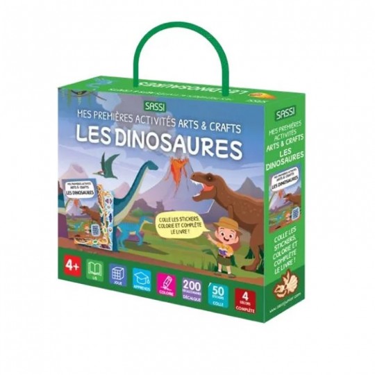 Mes premières activités arts & crafts : Les dinosaures - Sassi Sassi - 1