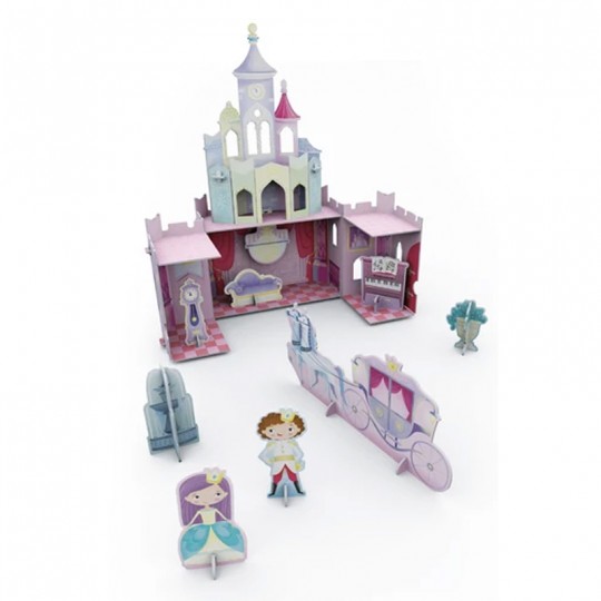 Le château des princesses : Livre + maquette à construire - Sassi Sassi - 1