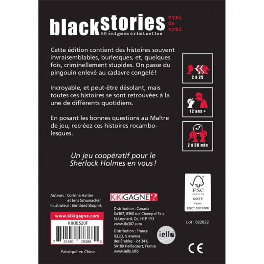 Black Stories - Vrai de Vrai ! Kikigagne ? - 2