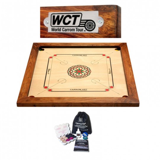 Carrom WCT Ellora 77cm Acacia Carrom Art - 3