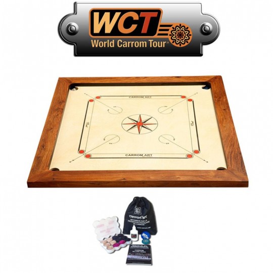 Carrom WCT Winit 88cm Acacia Carrom Art - 2