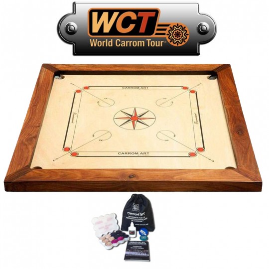 Carrom WCT Champion 88cm Acacia Carrom Art - 2