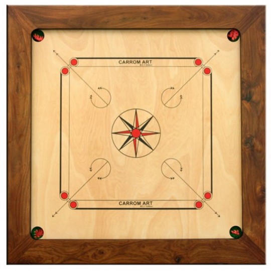 Carrom WCT Bulldog 93cm Acacia Carrom Art - 1