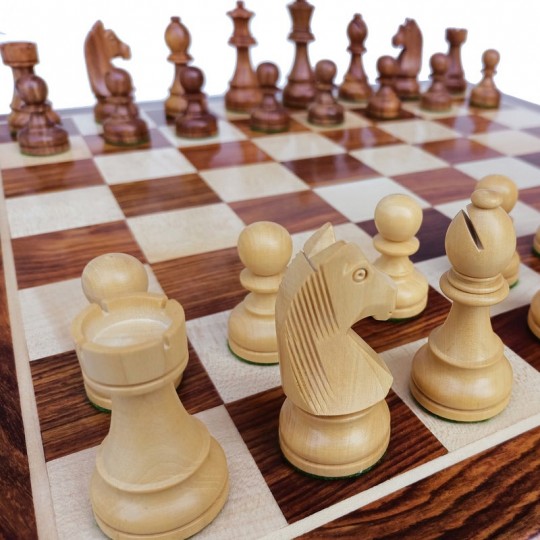 Pièces d'échecs staunton n°5 - Cases 50mm Loisirs Nouveaux - 3