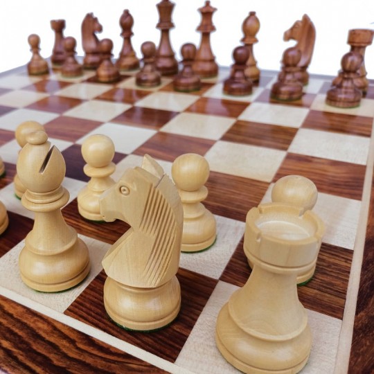 Pièces d'échecs staunton n°3 - Cases 40mm Loisirs Nouveaux - 3