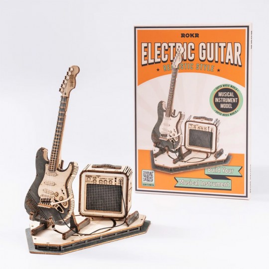 Guitare électrique - Puzzle en Bois 3D Rokr Rokr - 2