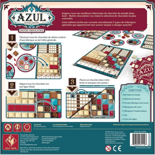 AZUL : Maître Chocolatier Plan B Games - 3