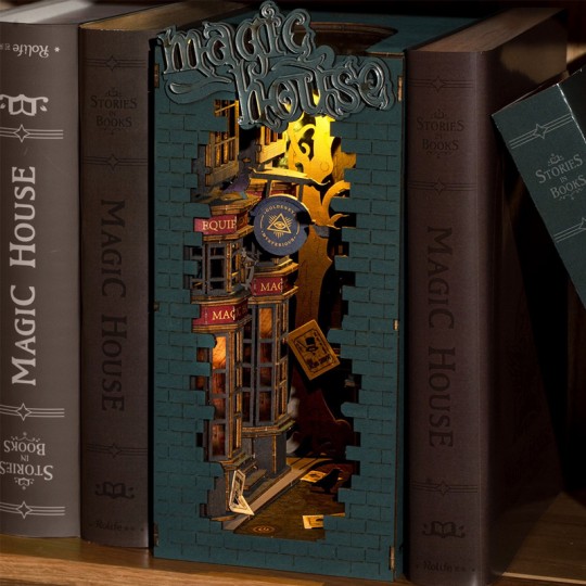 Magic House - Book Nook - Miniatures 3D DIY Rolife Rolife - 4