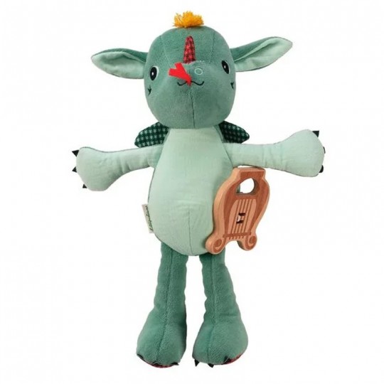 Peluche musicale en coton bio Joe le dragon - Lilliputiens Lilliputiens - 1