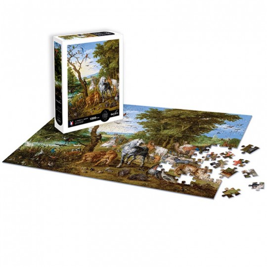 Puzzle 1000 pcs Entrée des animaux dans l'Arche de Noé : Brueghel l'Ancien - Calypto Calypto - 3