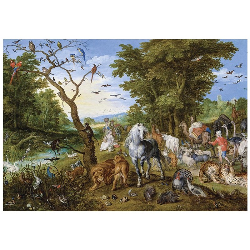 Puzzles 1000 pièces Entrée des animaux dans l'Arche de Noé - Jan Brueghel  l'Ancien