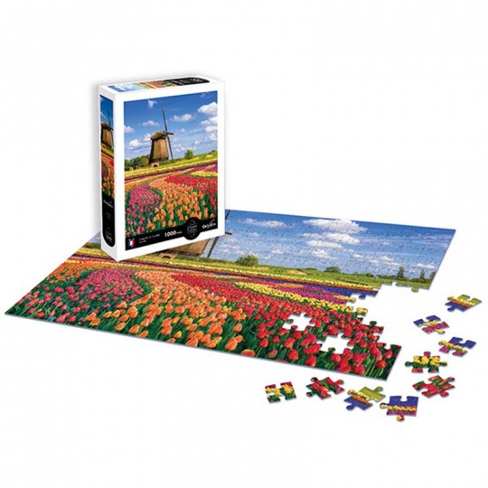 Puzzle 1000 pcs Champs de tulipes : Hollande - Calypto Calypto - 1
