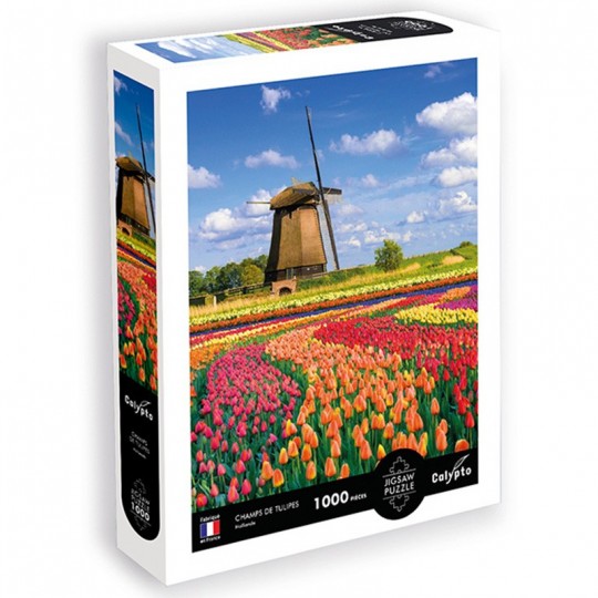 Puzzle 1000 pcs Champs de tulipes : Hollande - Calypto Calypto - 2