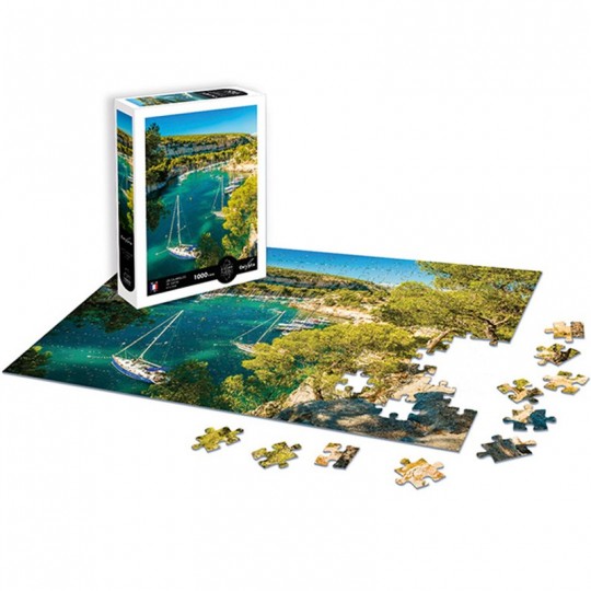 Puzzle 1000 pcs Les Calanques de Cassis : Côte d'Azur - Calypto Calypto - 2