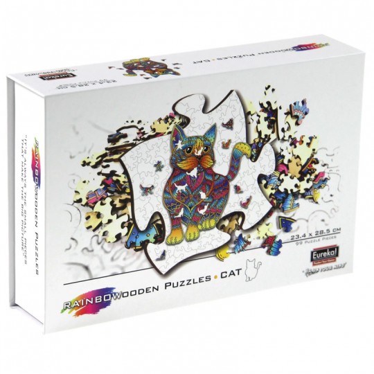 Rainbow Wooden Puzzle CHAT - 99pcs Eureka 3D Puzzle - 1