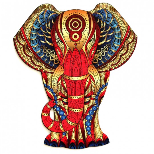 Rainbow Wooden Puzzle ELEPHANT Eureka 3D Puzzle - 2