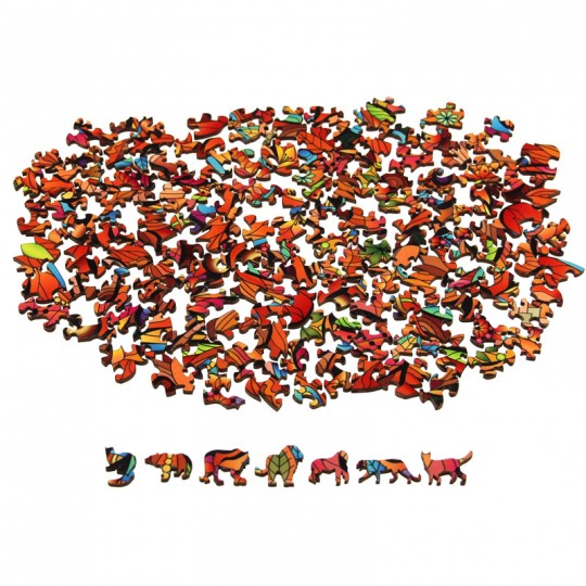 Puzzle en bois - Tigre - 99 pièces - Rainbowooden