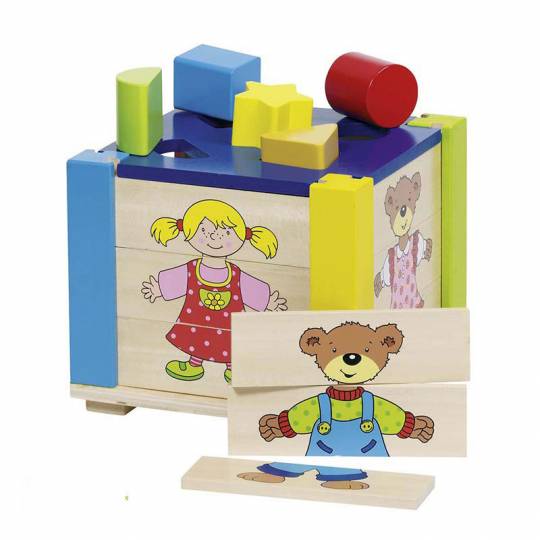 Grande boite à formes et puzzle - Goki Goki - 1