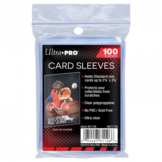 Ultra Pro - 100 sleeves standard - cartes 66 x 91 mm - soft transparent Ultra.PRO - 1