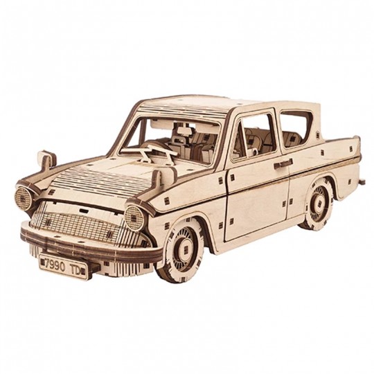 La Voiture volante Anglia - Puzzle 3D Mécanique en bois UGEARS - 1