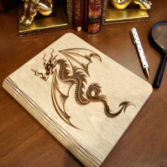 Carnet en bois Sketchbook Dragon - Creatif Wood Creatif Wood - 2