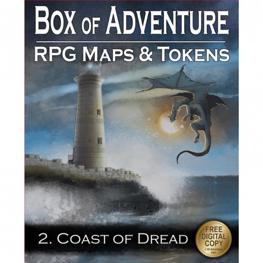 Livre plateau de jeu : Box of Adventure: RPG Maps & Tokens - 2. Coast of Dread Loke Battle Mats - 1
