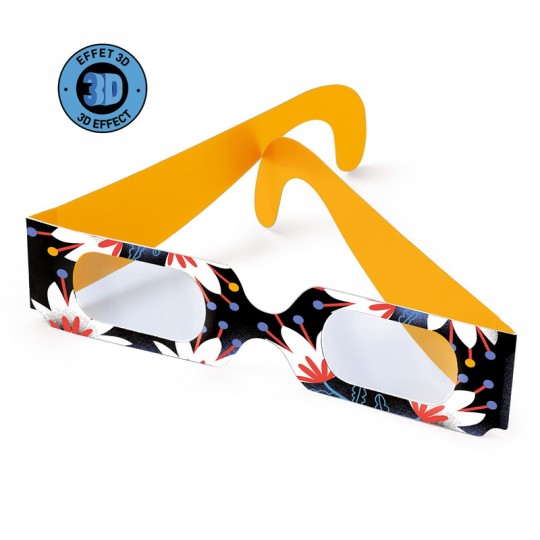 Wizzy'Puzzle 50 pcs Le saut du tigre + Lunettes 3D - Djeco Djeco - 3