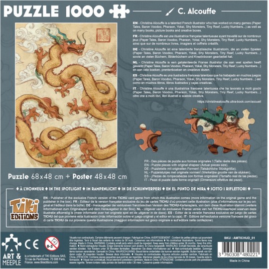 Puzzle 1000 pcs Tichu - Art&Meeple Art&Meeple - 2