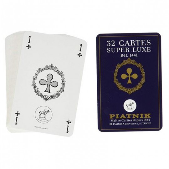 Jeu de 32 cartes Françaises Boite plastique Piatnik - 2